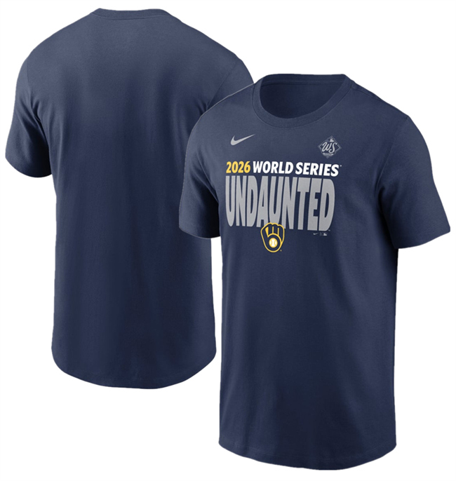 Men's Navy Milwaukee Brewers 2026 World Series T-Shirt